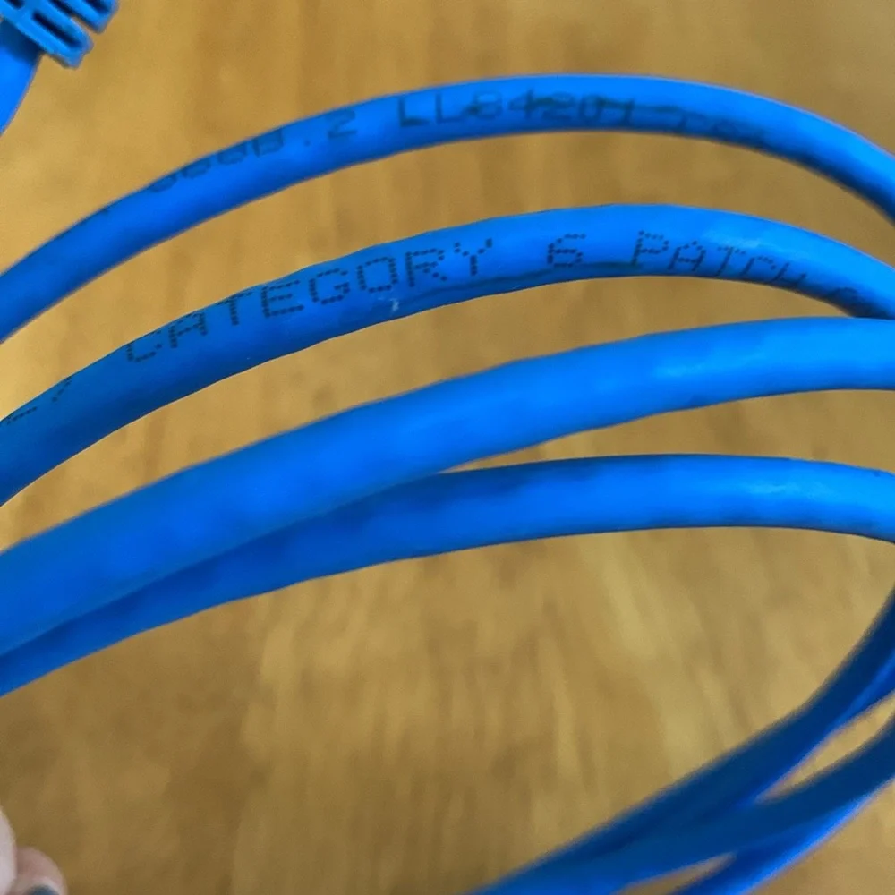 🛑 FREE Ethernet Patch Cable Cord Category 6 Blue